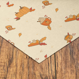 Pumpkin liebt Food Art Muster Fall Gewebe Papier