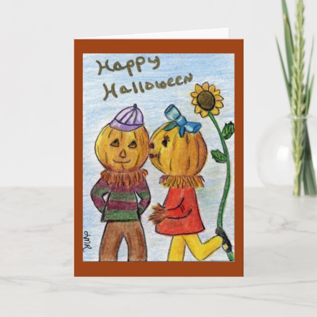 Pumpkin Love Karte (Vorderseite)