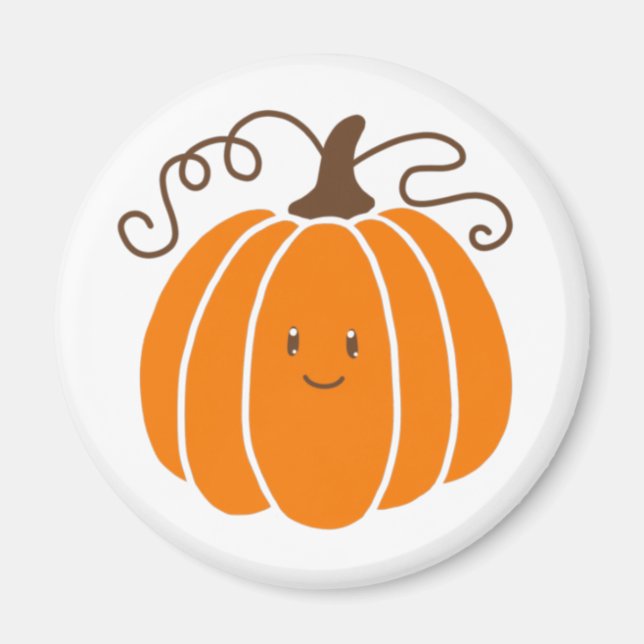 Pumpkin Magnet mit Gesicht (Vorne)