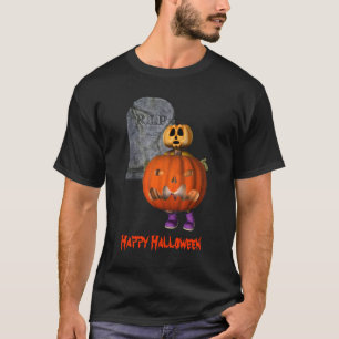 Pumpkin Man Grabstein Halloween Funny T-Shirt