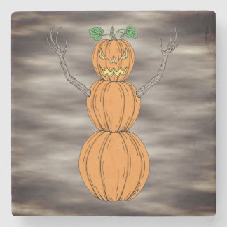 Pumpkin Man Halloween Art Steinuntersetzer