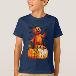 Pumpkin Man Happy Halloween T - Shirt