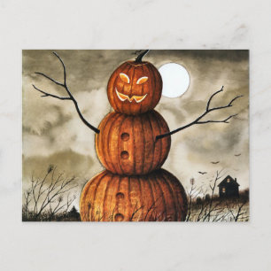 Pumpkin Man Postkarte