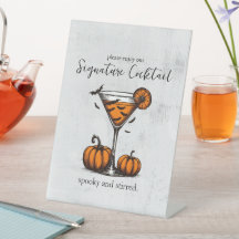 Pumpkin Martini Signature Drink