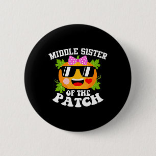 Pumpkin Middle Schwester des Patch Fun Halloween Button