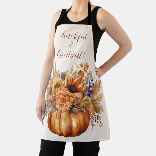 Pumpkin mit Blume-Erntedank- Schürze (InSitu)