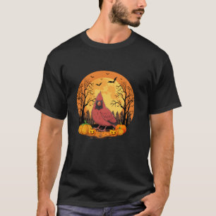 Pumpkin mit lustigem Halloween-Kostümvogel Kardina T-Shirt