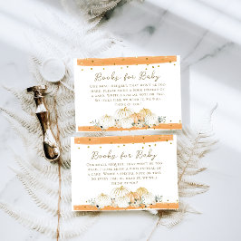 Pumpkin Modern Fall Babydusche Buchungsanfrage Begleitkarte