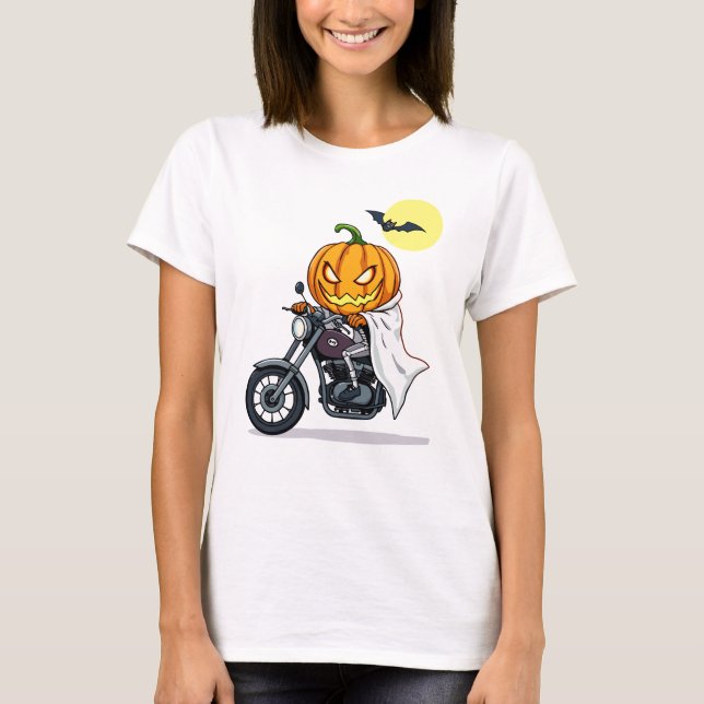 Pumpkin-Motorrad T-Shirt (Vorderseite)