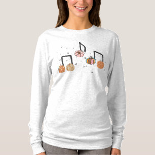 Pumpkin Musiknote Music Teacher Halloween T-Shirt