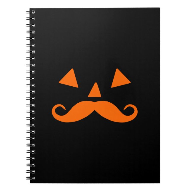 Pumpkin Mustache Notizblock (Vorderseite)