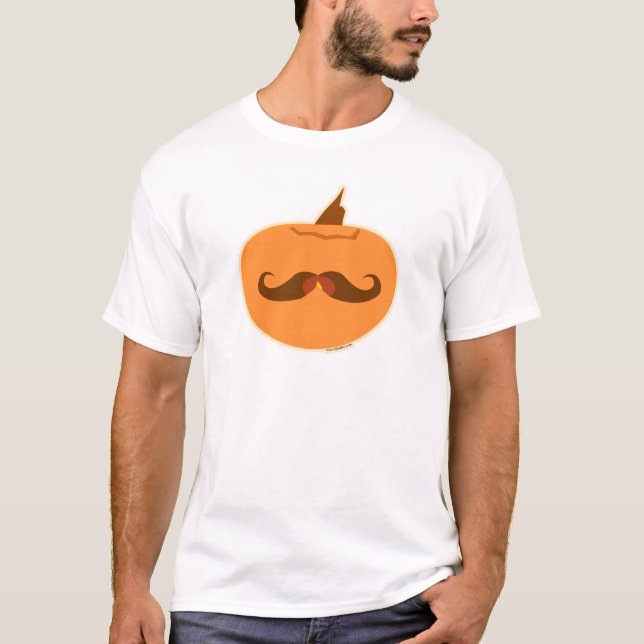 Pumpkin Mustache T-Shirt (Vorderseite)