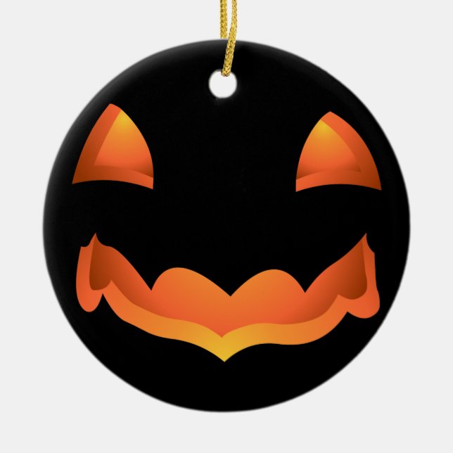 Pumpkin Napkins Personalisiertes Halloween Napkins Keramik Ornament (Vorne)