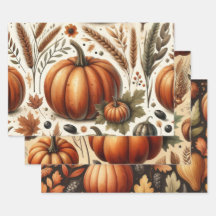 Pumpkin Niedliche Wasserfarben Herbst & Herbst Ern