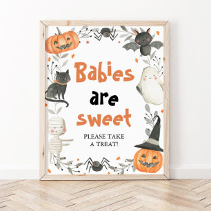 Pumpkin Niedlichen Halloween Babys sind süße Zeich Poster