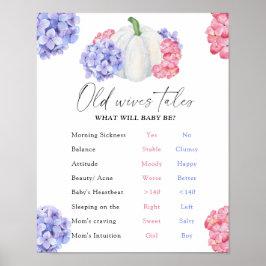 Pumpkin Old Ehefrauen Tales Gender Reveal Board Poster