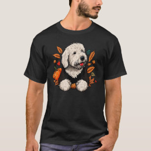 Pumpkin Old English Sheepdog Kostüm auf Bobtail Ha T-Shirt