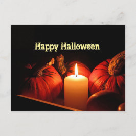 Pumpkin Orange Flame Halloween Foto Postkarte