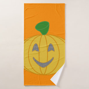 Pumpkin Orange Handtuch Badehandtuch