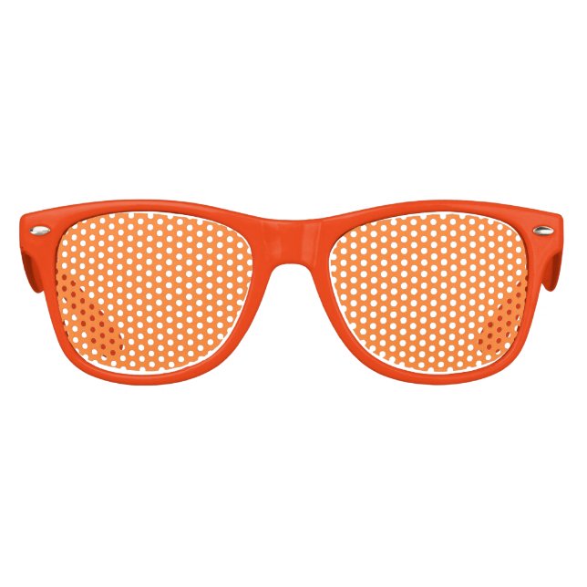 Pumpkin Orange Kids Retro Party Shades Sonnenbrille (Vorderseite)