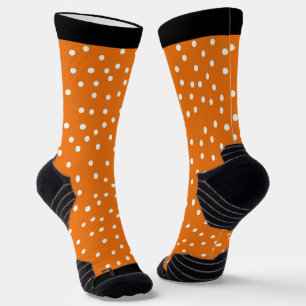 Pumpkin Orange Poke A Dot Design Socken
