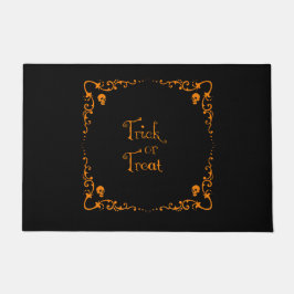 Pumpkin Orange Trick oder Treat Halloween Fußmatte