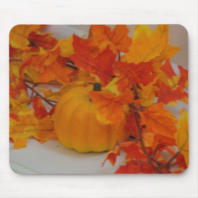 Pumpkin&Orange verlässt Anordnung Mousepad (Vorne)