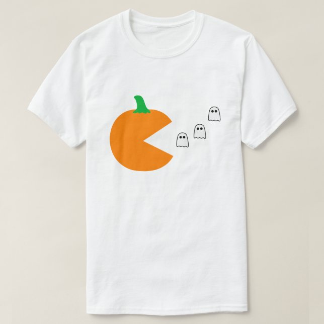 PUMPKIN PAC GHOSTS HALLOWEEN SPASS T-Shirt (Design vorne)