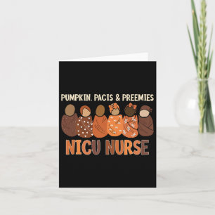 Pumpkin Pacis und Preemies Nicu Nurse Herbst Karte
