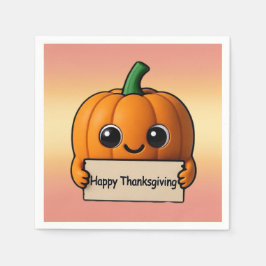 Pumpkin Pal Thankgiving Napkin  Serviette