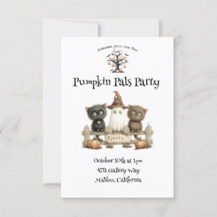 Pumpkin Pals Party Niedlich Halloween Einladung