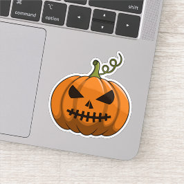 Pumpkin-Party-Sticker - Halloween-Jack-o'-Lantern Aufkleber