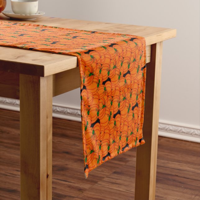 Pumpkin Patch-1-COTTON TABLE RUNNER 14x72in Kurzer Tischläufer (Beispiel)