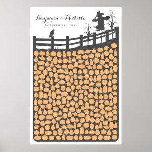 Pumpkin Patch - 250 Spaces Guest Book Alternative Poster