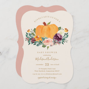 Pumpkin Patch Babydusche Einladung