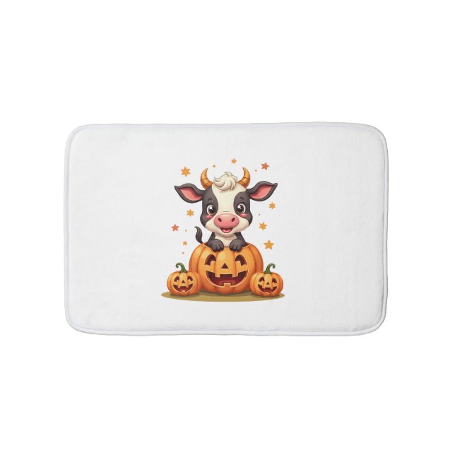 Pumpkin Patch Cow Badematte (Vorderseite)