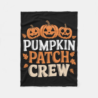 Pumpkin Patch Crew Funny Pumpkin Patch Squad Danke Fleecedecke