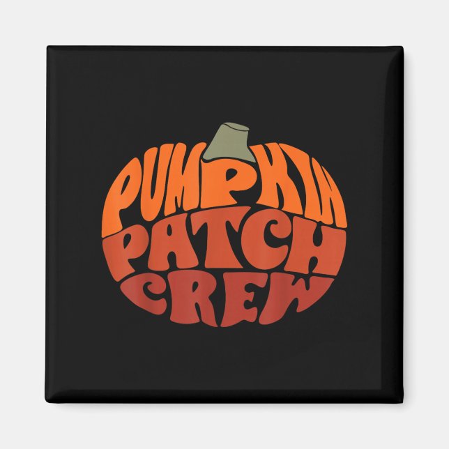 Pumpkin Patch Crew Funny Pumpkin Patch Squad Danke Magnet (Vorne)