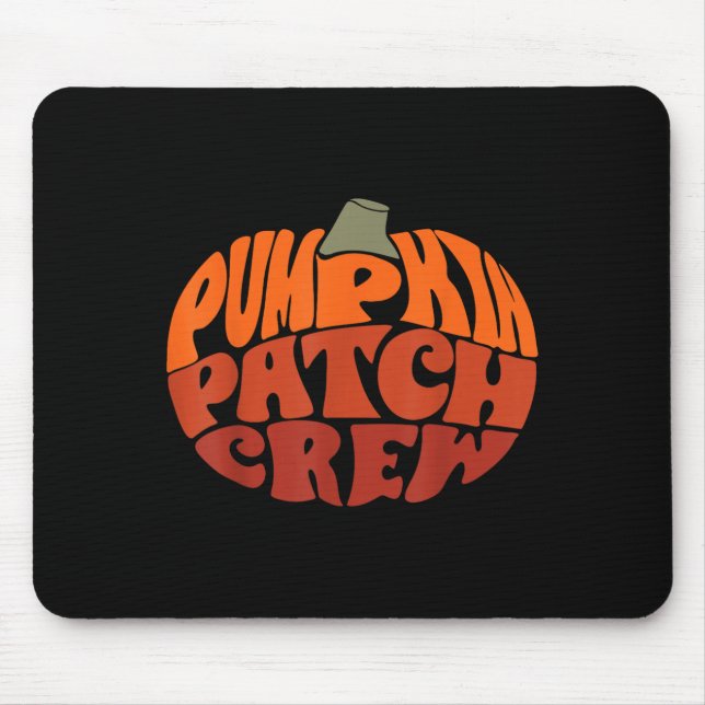 Pumpkin Patch Crew Funny Pumpkin Patch Squad Danke Mousepad (Vorne)