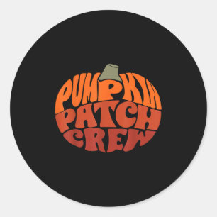 Pumpkin Patch Crew Funny Pumpkin Patch Squad Danke Runder Aufkleber