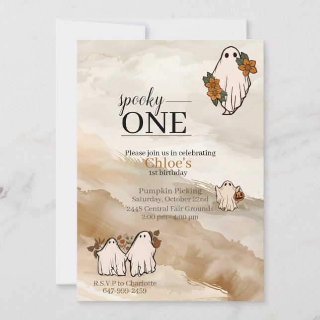 Pumpkin Patch Einladung (Vorderseite)