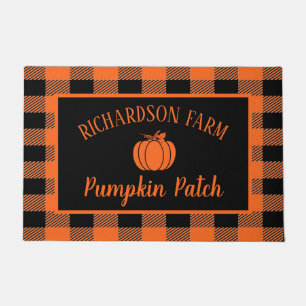 Pumpkin Patch Familienname Halloween Herbst Fußmatte
