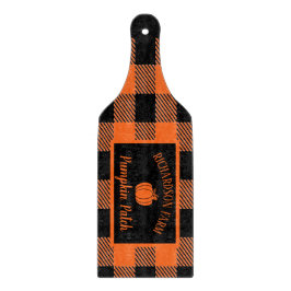 Pumpkin Patch Familienname Halloween Herbst Schneidebrett