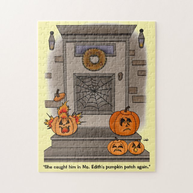 Pumpkin Patch Funny Jigsaw Puzzle (Vertikal)