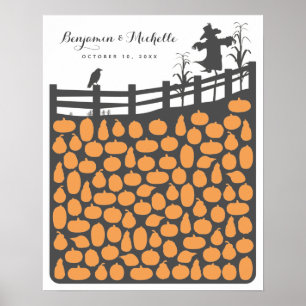 Pumpkin Patch Gästebuchposter - 100 Plätze Poster