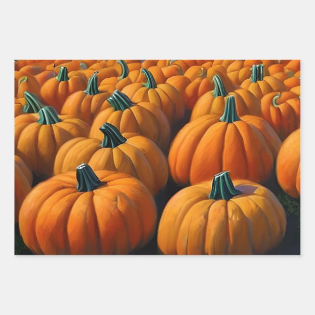 Pumpkin Patch Geschenkpapier Set (Vorderseite)