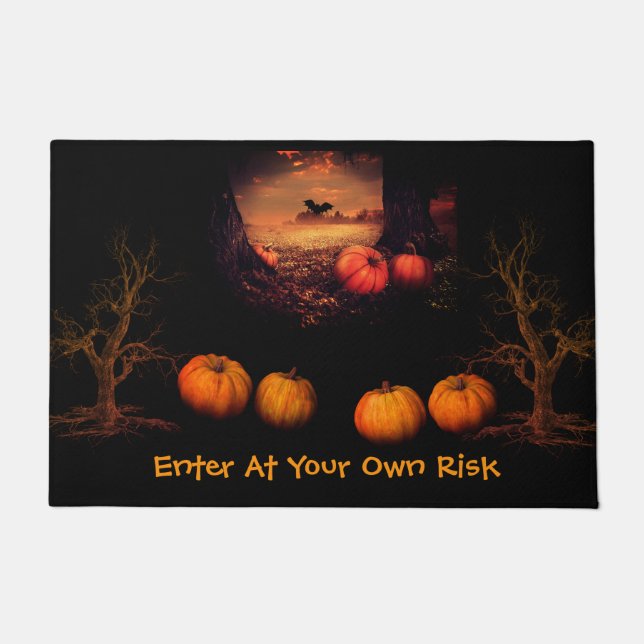 Pumpkin-Patch Halloween Fußmatte (Vorderseite)