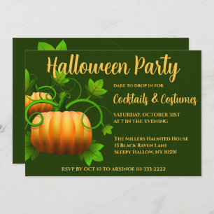 Pumpkin Patch Halloween-Party Einladung