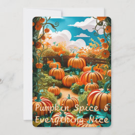 Pumpkin Patch Harvest Feiertagskarte