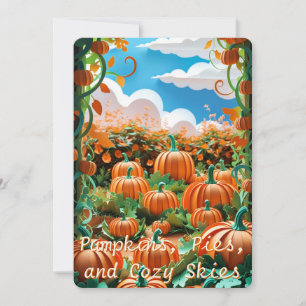 Pumpkin Patch Harvest Feiertagskarte